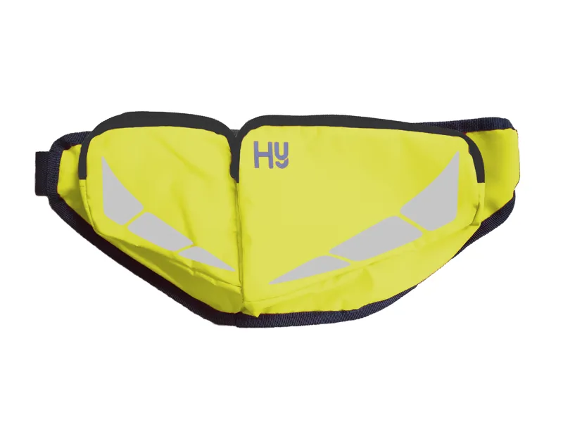 Hy Equestrian Viz Reflector Bum Bag - Yellow